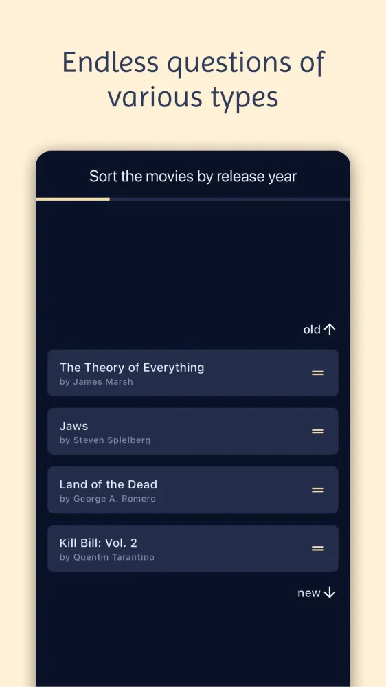 Movie & Actor Quiz Screenshots