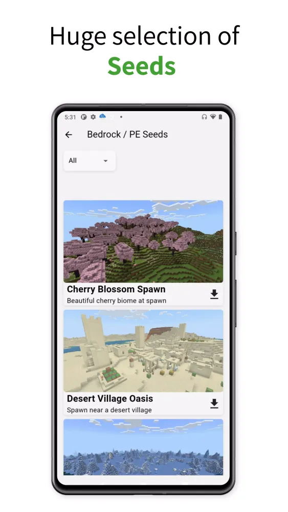 Seeds for Minecraft Screenshots
