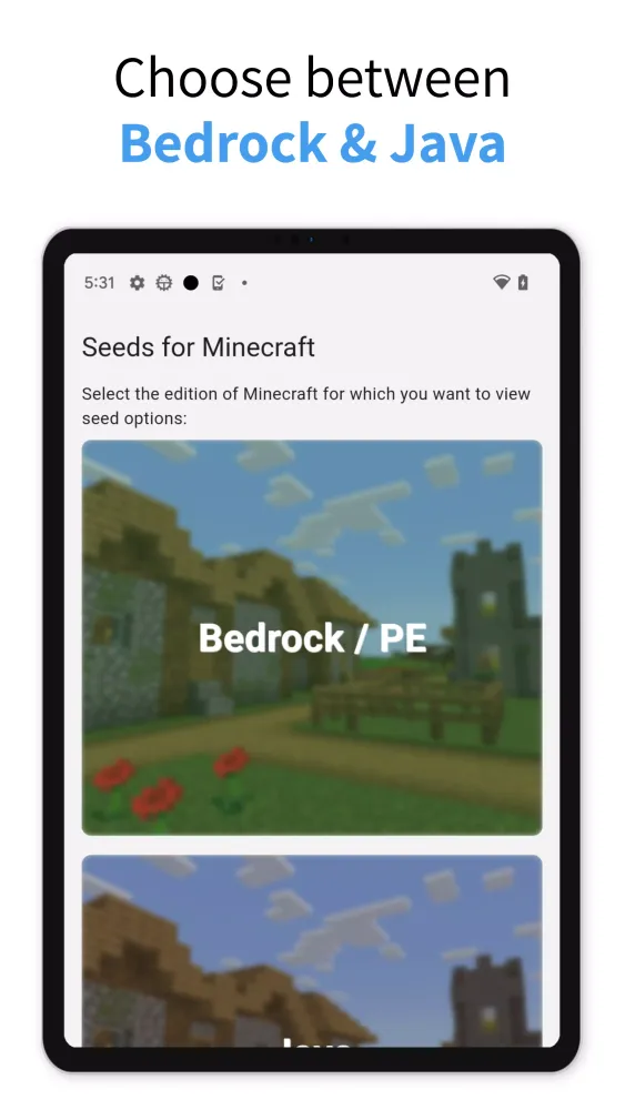 Seeds for Minecraft Screenshots