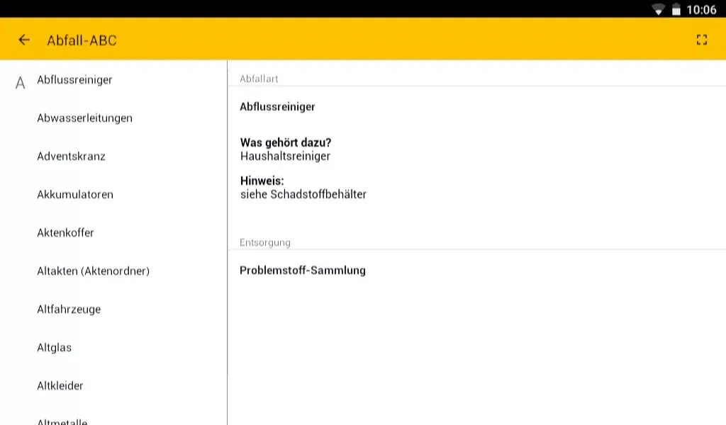 Abfall App LK Freudenstadt Screenshots