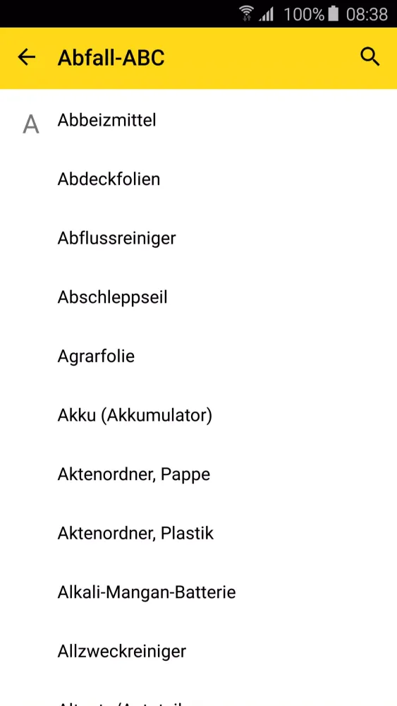 Abfall ZAK Screenshots