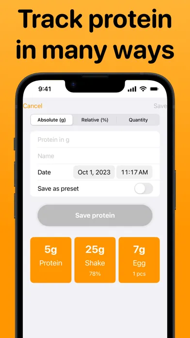 Protein Tracker.应用截图