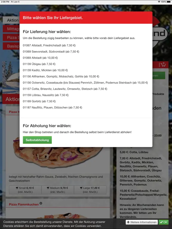 PizzaLand - Dresden iPad  Ekran Görüntüleri