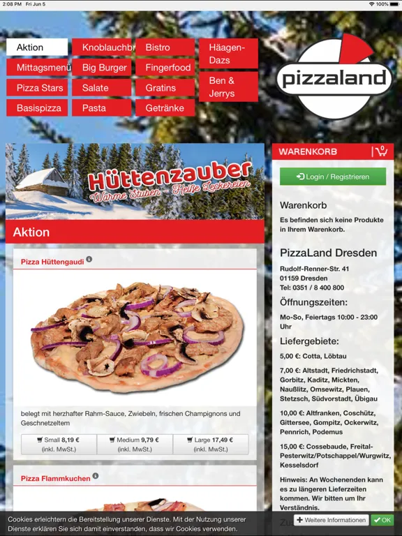PizzaLand - Dresden iPad  Ekran Görüntüleri