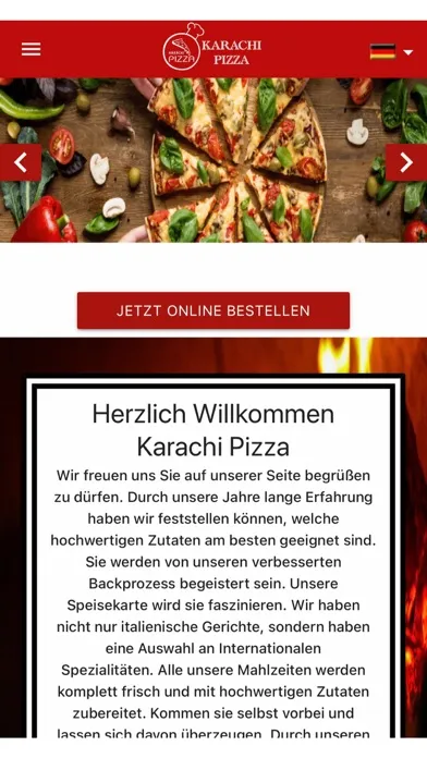 Ảnh chụp màn hình của Karachi Pizza
