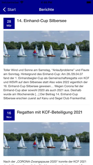 Ảnh chụp màn hình của Kanu und Segelclub Frankenthal