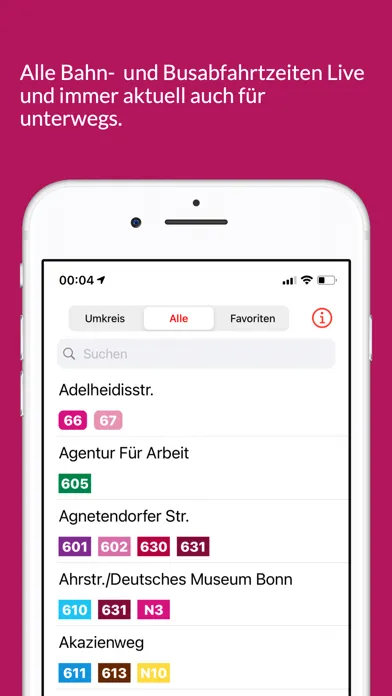 Bonner Bus & Bahn Ekran Görüntüleri