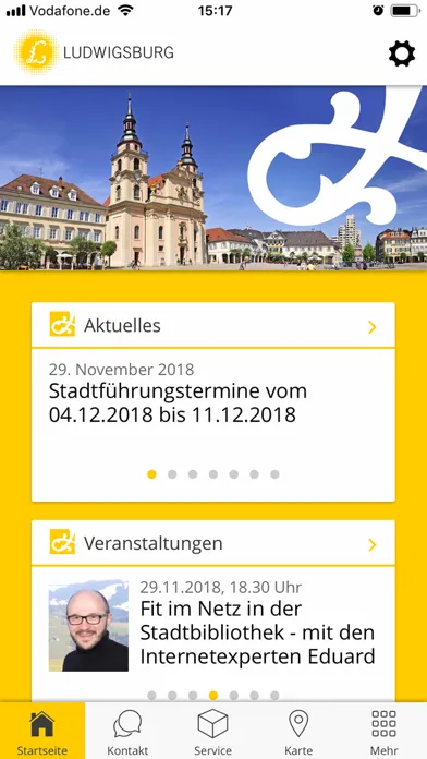 Zrzuty ekranu Ludwigsburger Bürger-App
