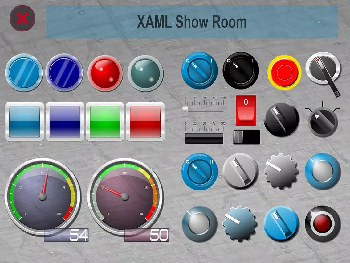 ภาพหน้าจอของ COMBIVIS HMI mobile iPad 
