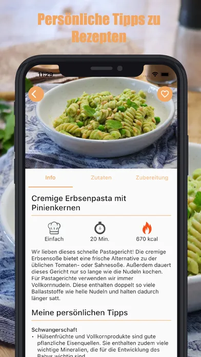 MIMBA Ernährung für Schwangere स्क्रीनशॉट