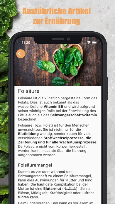 MIMBA Ernährung für Schwangere स्क्रीनशॉट