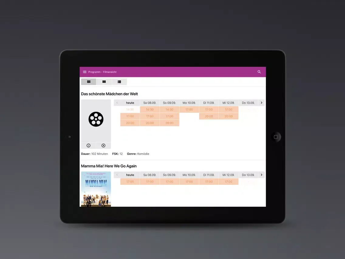 Скриншоты Apollo Kino Cochem iPad 