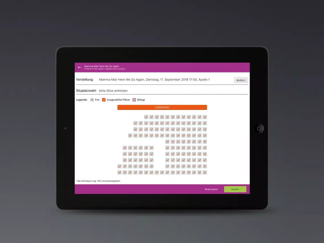 Скриншоты Apollo Kino Cochem iPad 
