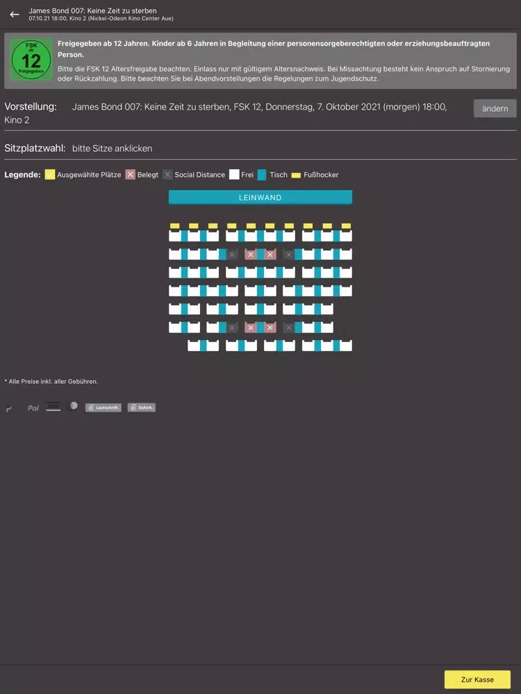 Nickel-Odeon Kino-Center Aue iPad 應用截圖