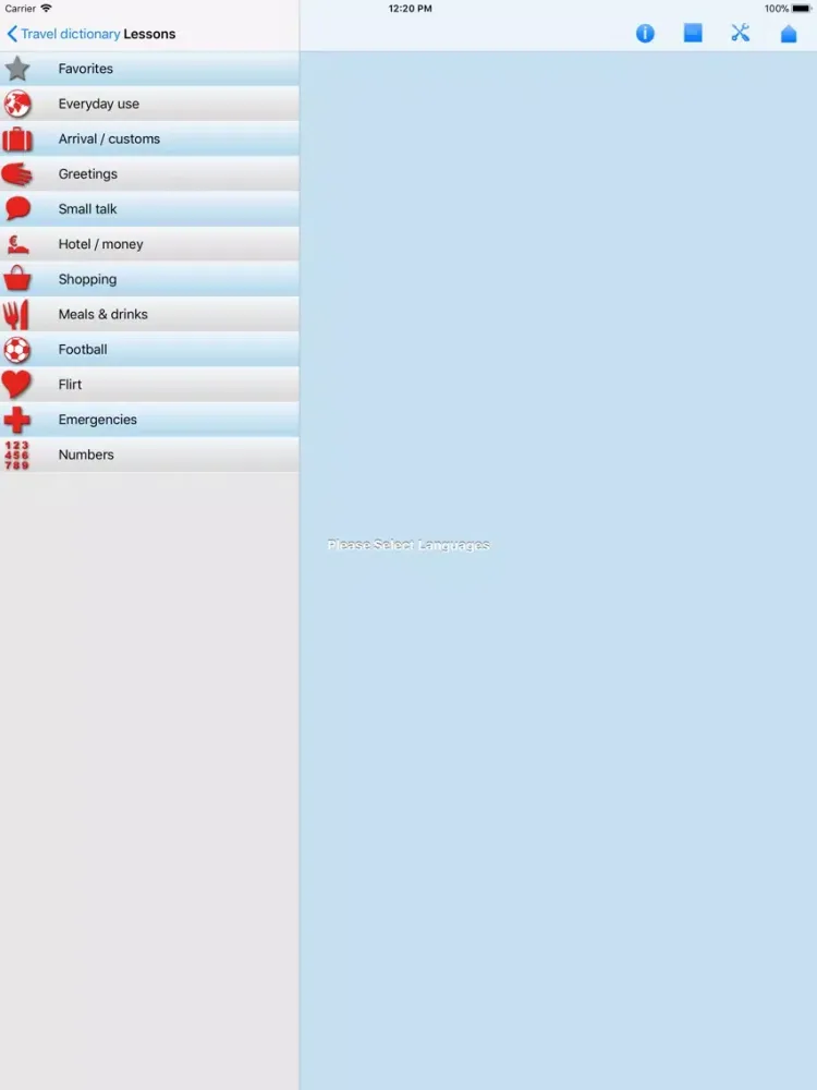 iSayHello Communicator iPad  Screenshots