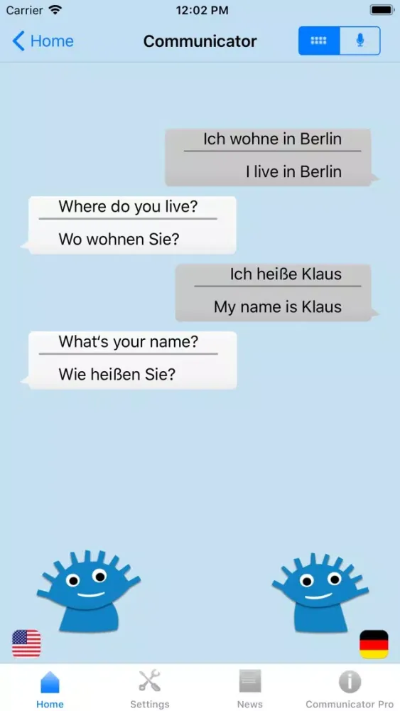 iSayHello Communicator Screenshots