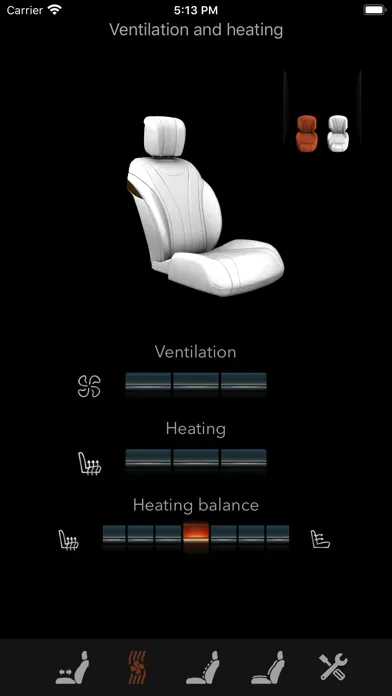 Captures d'écran de KLASSEN Seat control