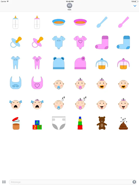 Capturas de pantalla de Baby Accessories Sticker iPad 
