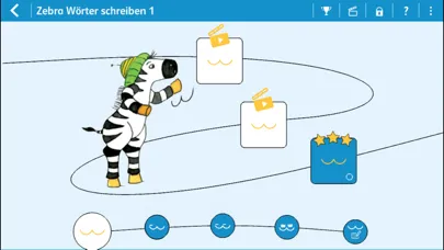 Zrzuty ekranu Wörter schreiben 1 mit Zebra