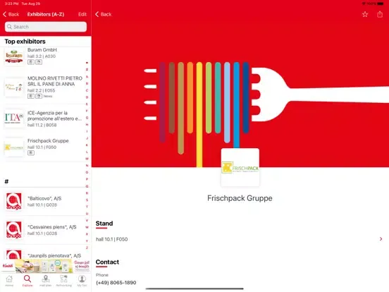 Anuga iPad 應用截圖
