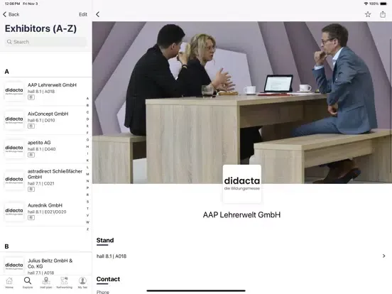didacta iPad  Screenshots