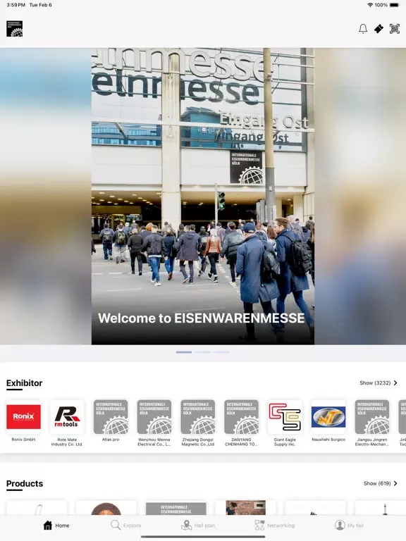 EISENWARENMESSE iPad 应用截图