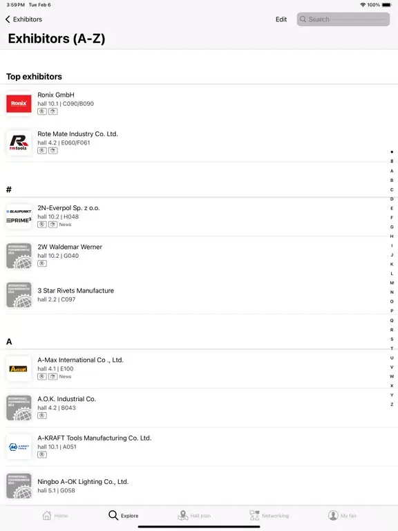 EISENWARENMESSE iPad 应用截图