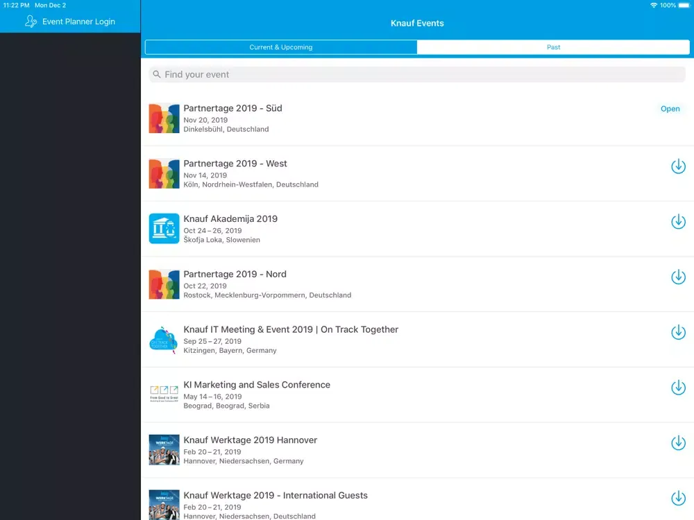 Knauf Events iPad 应用截图