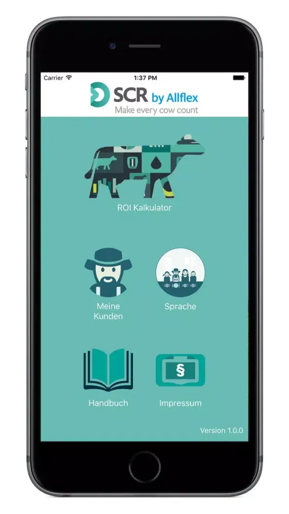 Capturas de tela do ROI-App
