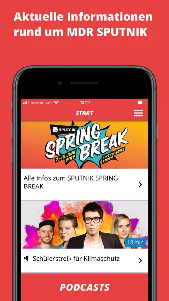 Tangkapan layar MDR SPUTNIK – Dein Radio