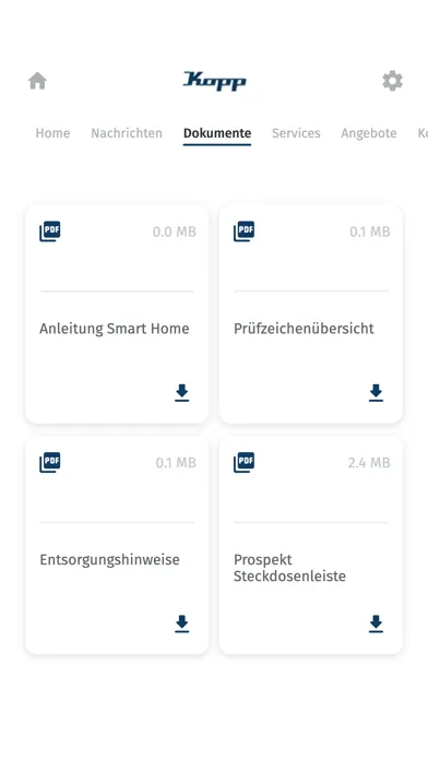 Kopp SmartLiving應用截圖
