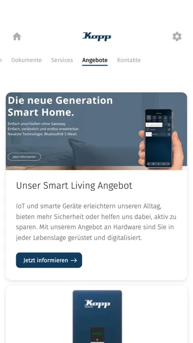 Kopp SmartLiving應用截圖