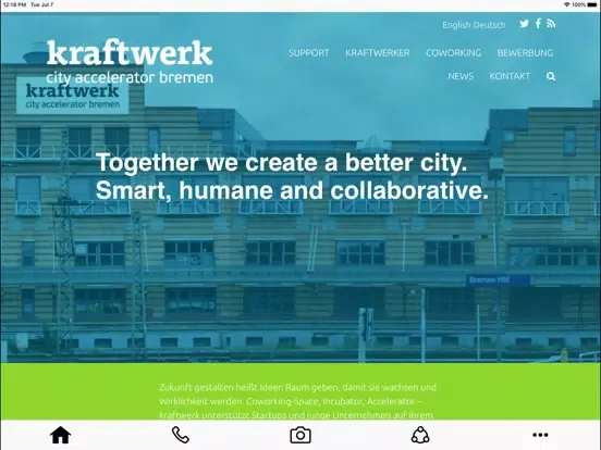 Capturas de pantalla de kraftwerk bremen iPad 
