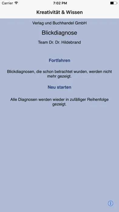 Blickdiagnosen Screenshots