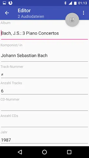 Скриншоты Classical Music Tagger