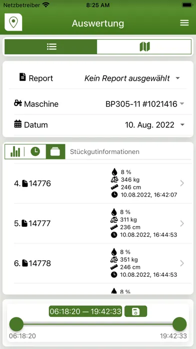 Captures d'écran de KRONE Smart Telematics