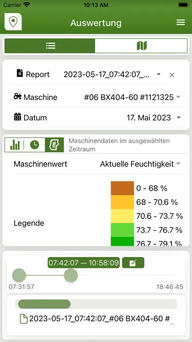 Captures d'écran de KRONE Smart Telematics