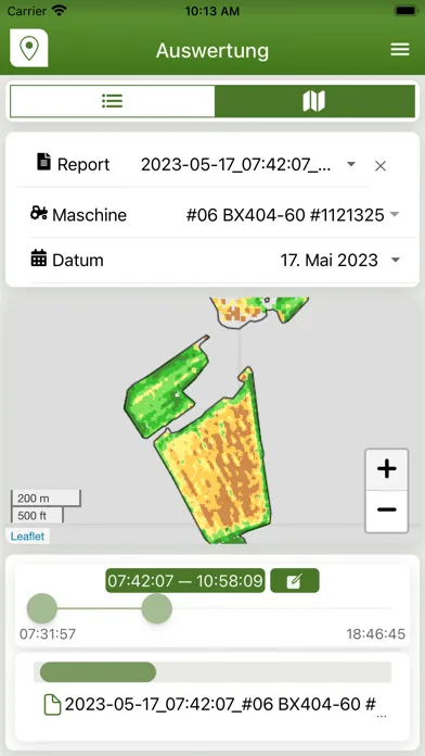 Captures d'écran de KRONE Smart Telematics