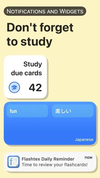Tangkapan skrin Flashtex: Learn Flashcards