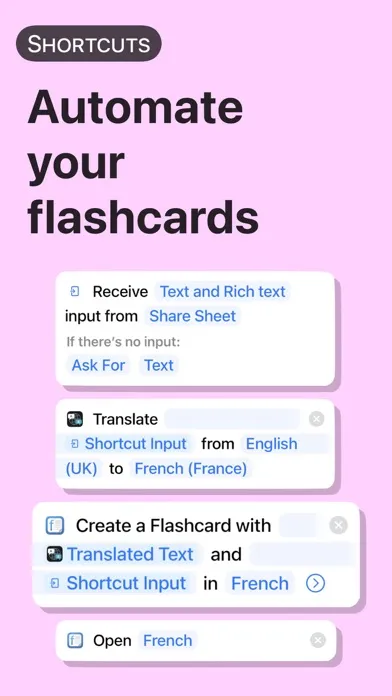 Tangkapan skrin Flashtex: Learn Flashcards