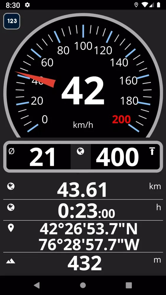 Easy Speedometer Basic應用截圖