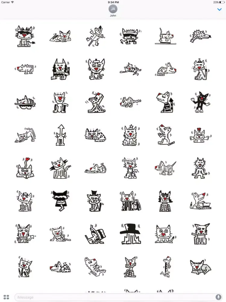 Capturas de pantalla de Cat-alog by Herman - Funny Pop Art Stickers iPad 