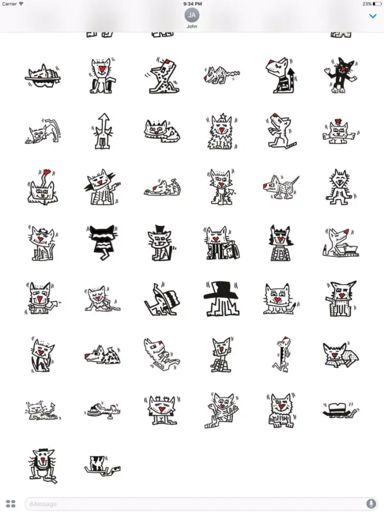 Capturas de pantalla de Cat-alog by Herman - Funny Pop Art Stickers iPad 