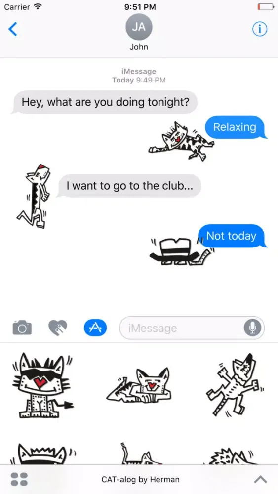 Capturas de pantalla de Cat-alog by Herman - Funny Pop Art Stickers