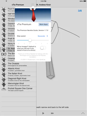 صور vTie Premium - tie a tie guide with style for occasions like a business meeting, interview, wedding, party iPad 