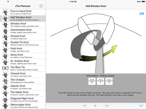 صور vTie Premium - tie a tie guide with style for occasions like a business meeting, interview, wedding, party iPad 