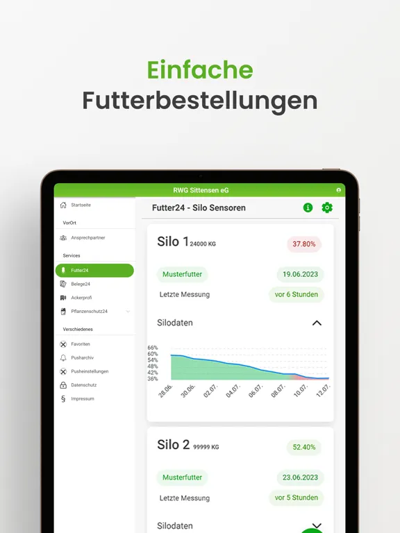 Ảnh chụp màn hình của RWG Sittensen iPad 