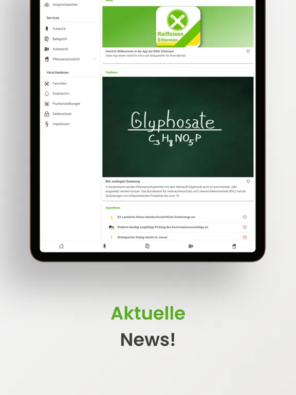 Ảnh chụp màn hình của RWG Sittensen iPad 