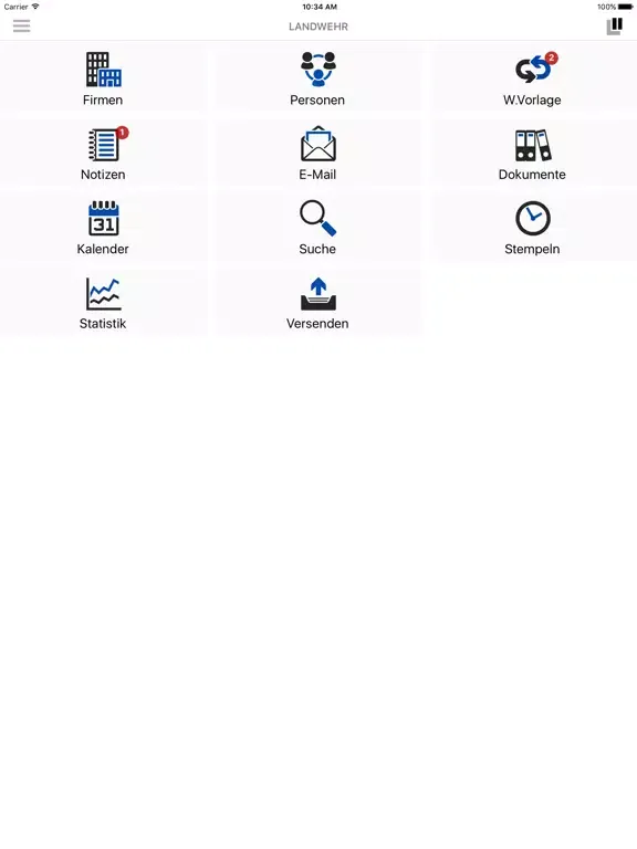 Screenshot di LANDWEHR iPad 