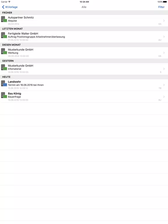 Ảnh chụp màn hình của LANDWEHR iPad 